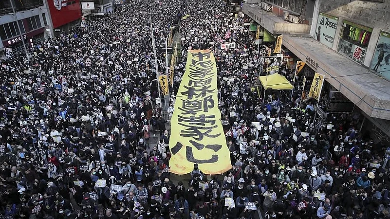 Pro-Democracy protest in Hong Kong