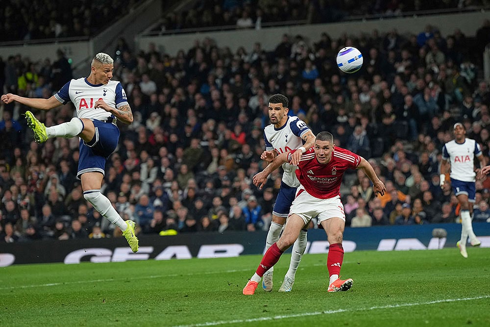 English Premier League Soccer: Tottenham Hotspur vs Nottingham Forest