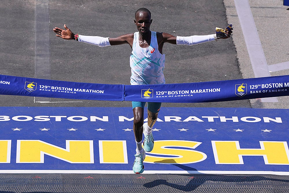 Boston Marathon 2025 Race_ John Korir