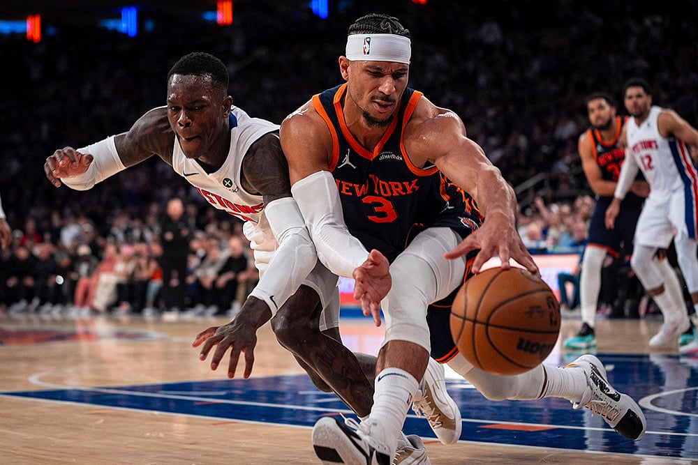 NBA Basketball game 2024-25 New York Knicks vs Detroit Pistons: Josh Hart 