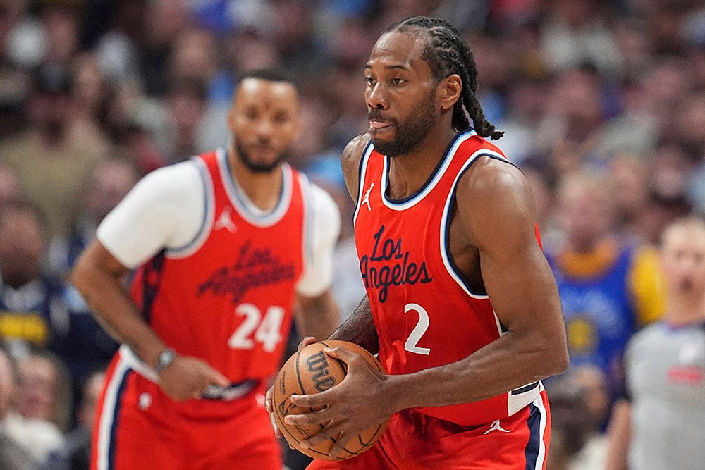 NBA Basketball game 2024-25 Los Angeles Clippers vs Denver Nuggets:Kawhi Leonard 