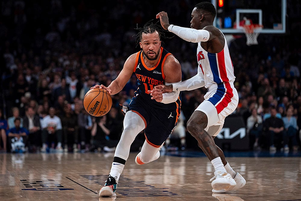 NBA Basketball game 2024-25 New York Knicks vs Detroit Pistons: Jalen Brunson 