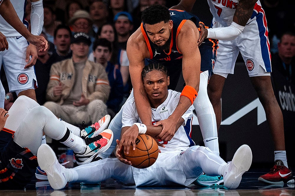 NBA Basketball game 2024-25 New York Knicks vs Detroit Pistons: Ausar Thompson