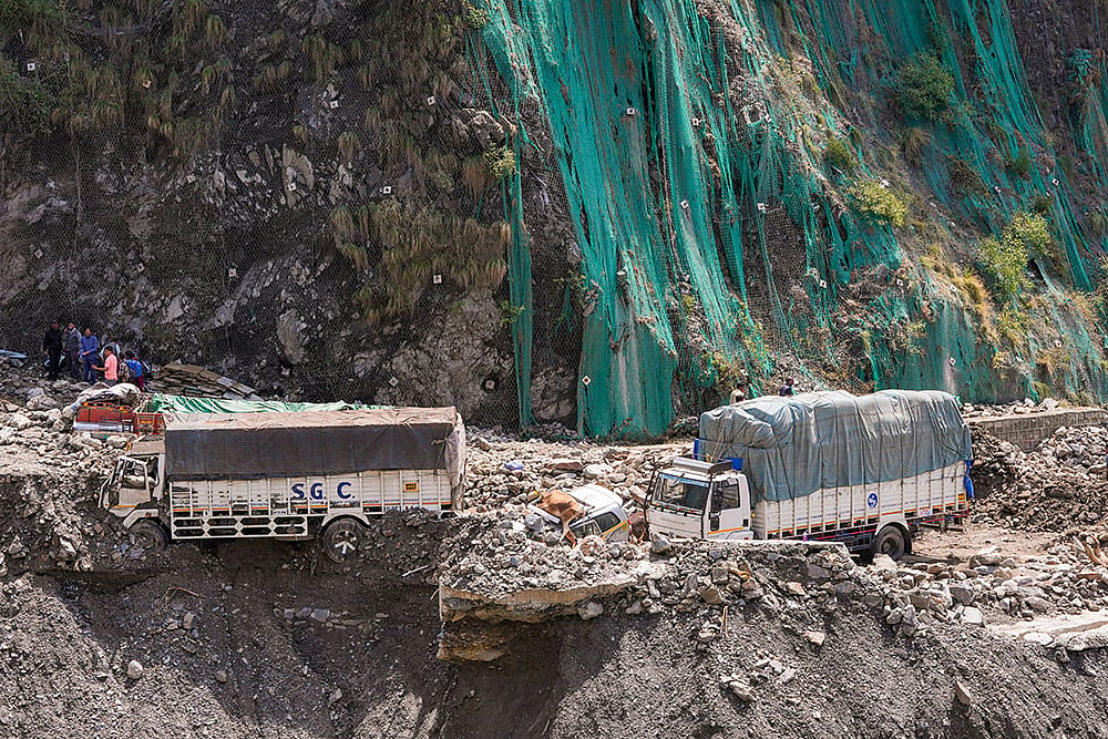Landslide in Ramban after cloudburst
