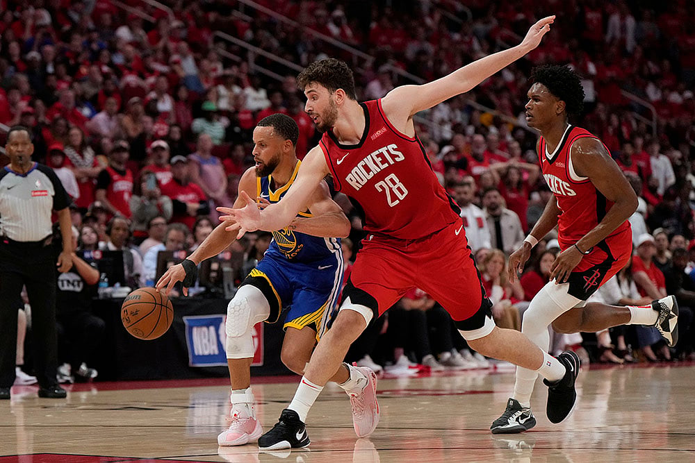 NBA Basketball Golden State Warriors vs Houston Rockets: Stephen Curry 