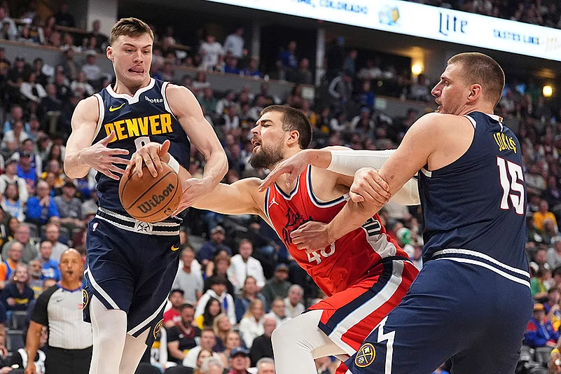 NBA Basketball game 2024-25 Los Angeles Clippers vs Denver Nuggets: Ivica Zubac