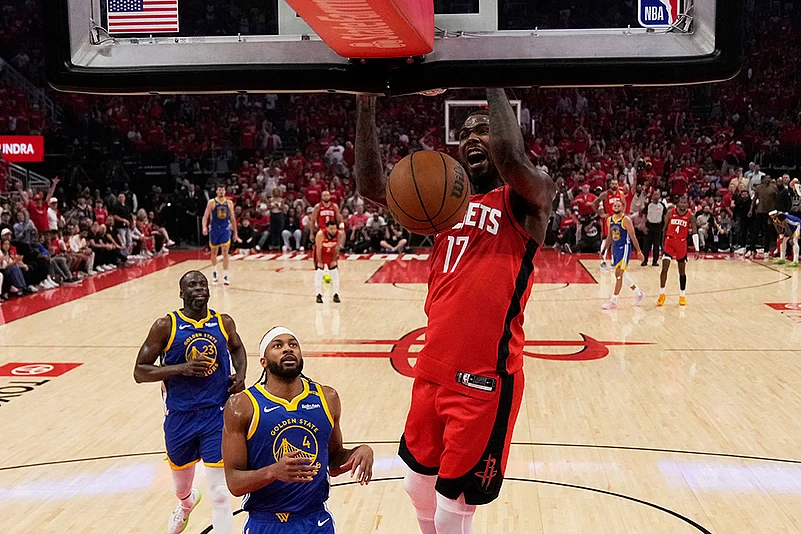 NBA Basketball Golden State Warriors vs Houston Rockets: Tari Eason