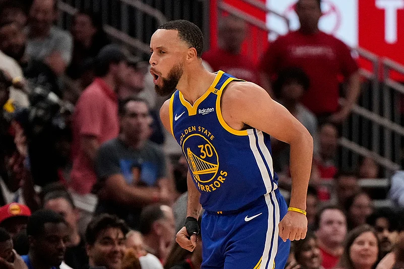 NBA Basketball Golden State Warriors vs Houston Rockets: Stephen Curry
