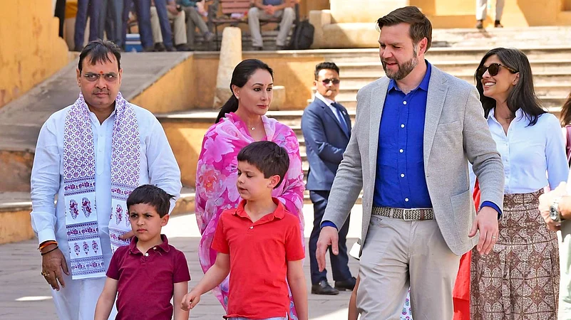 US Vice President JD Vance with his family in India