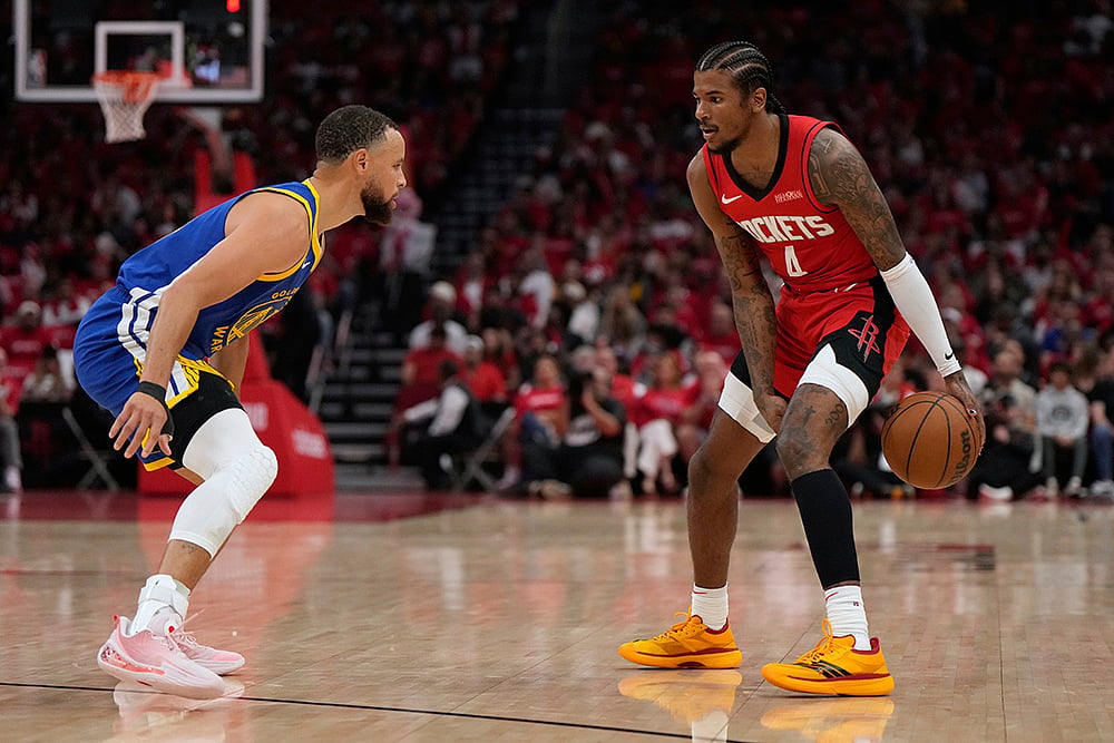 NBA Basketball Golden State Warriors vs Houston Rockets: Stephen Curry