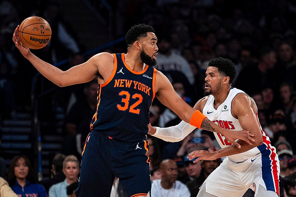 NBA Basketball game 2024-25 New York Knicks vs Detroit Pistons: Mitchell Robinson