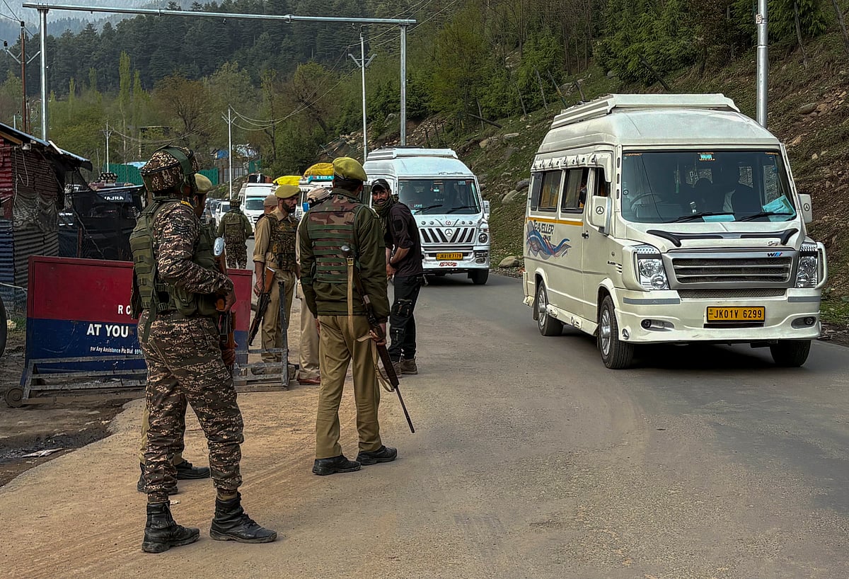 Security forces in Kashmir's Pahalgam  - PTI