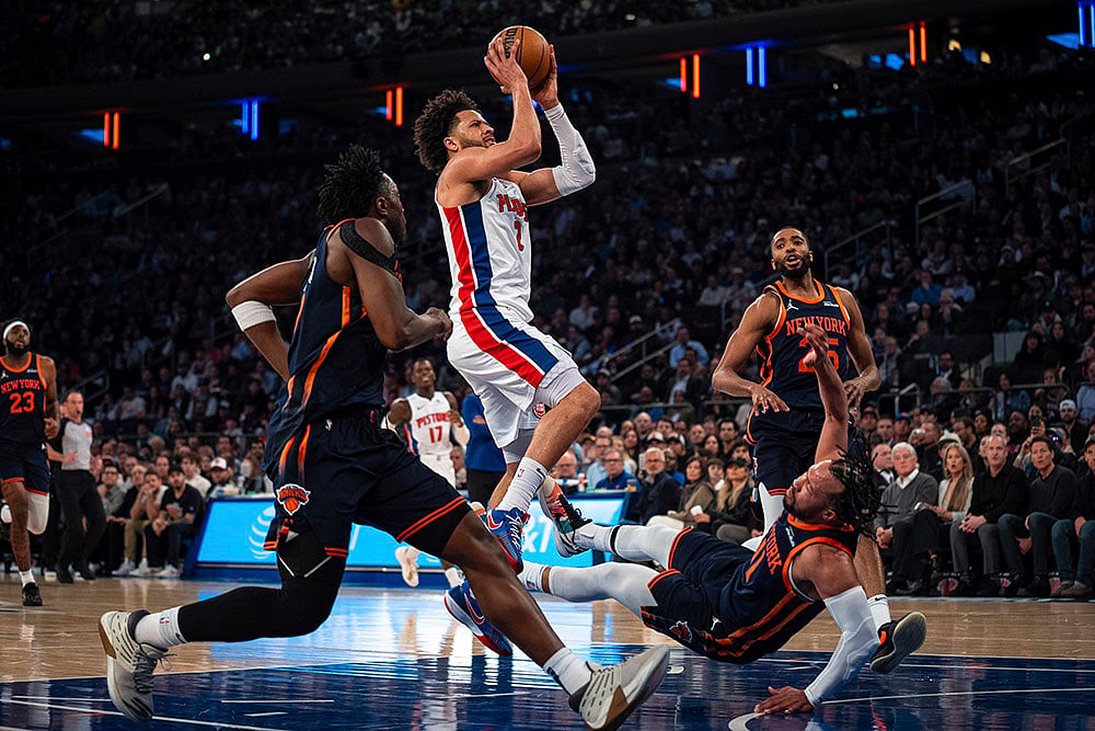 NBA Basketball game 2024-25 New York Knicks vs Detroit Pistons: Jalen Brunson
