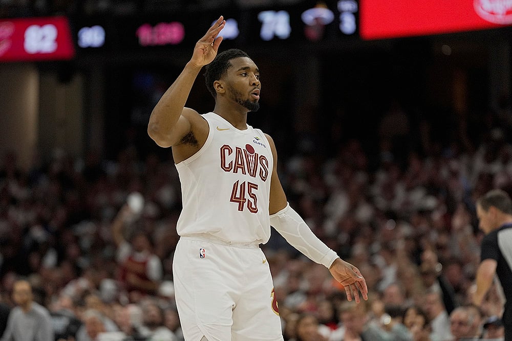 NBA Basketball Miami Heat vs Cleveland Cavaliers: Donovan Mitchell