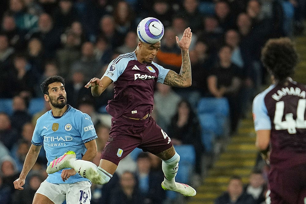 English Premier League Soccer Match: Aston Villa vs Manchester City