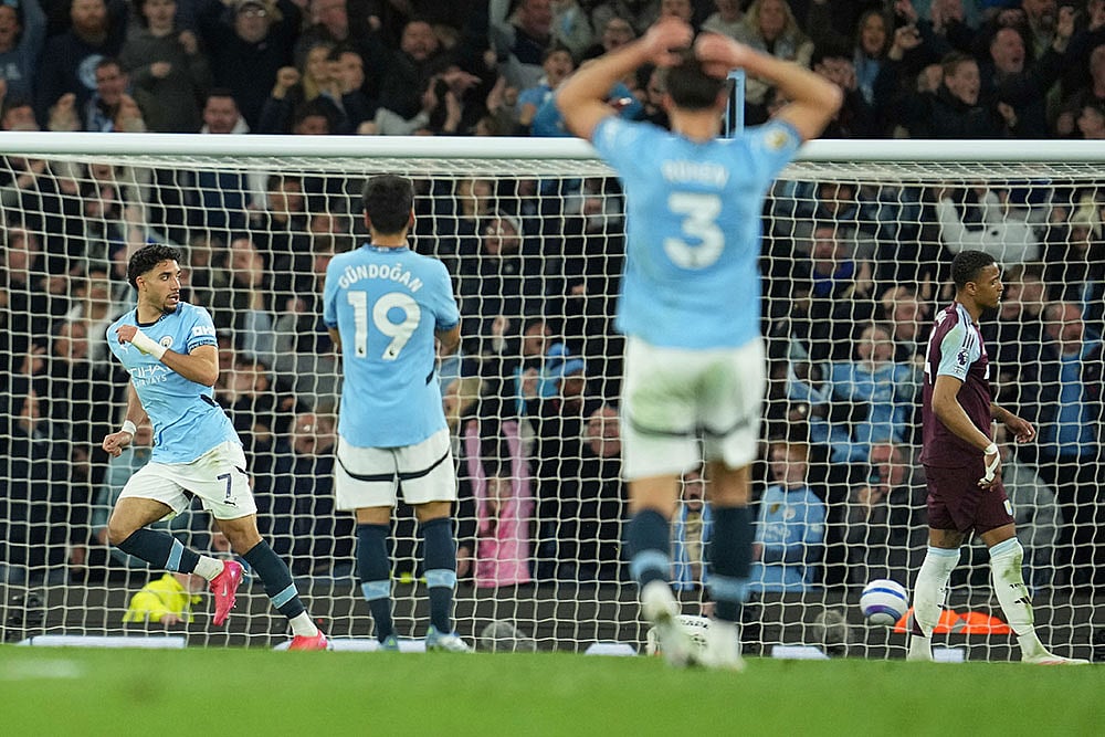 English Premier League Soccer Match: Manchester City vs Aston Villa