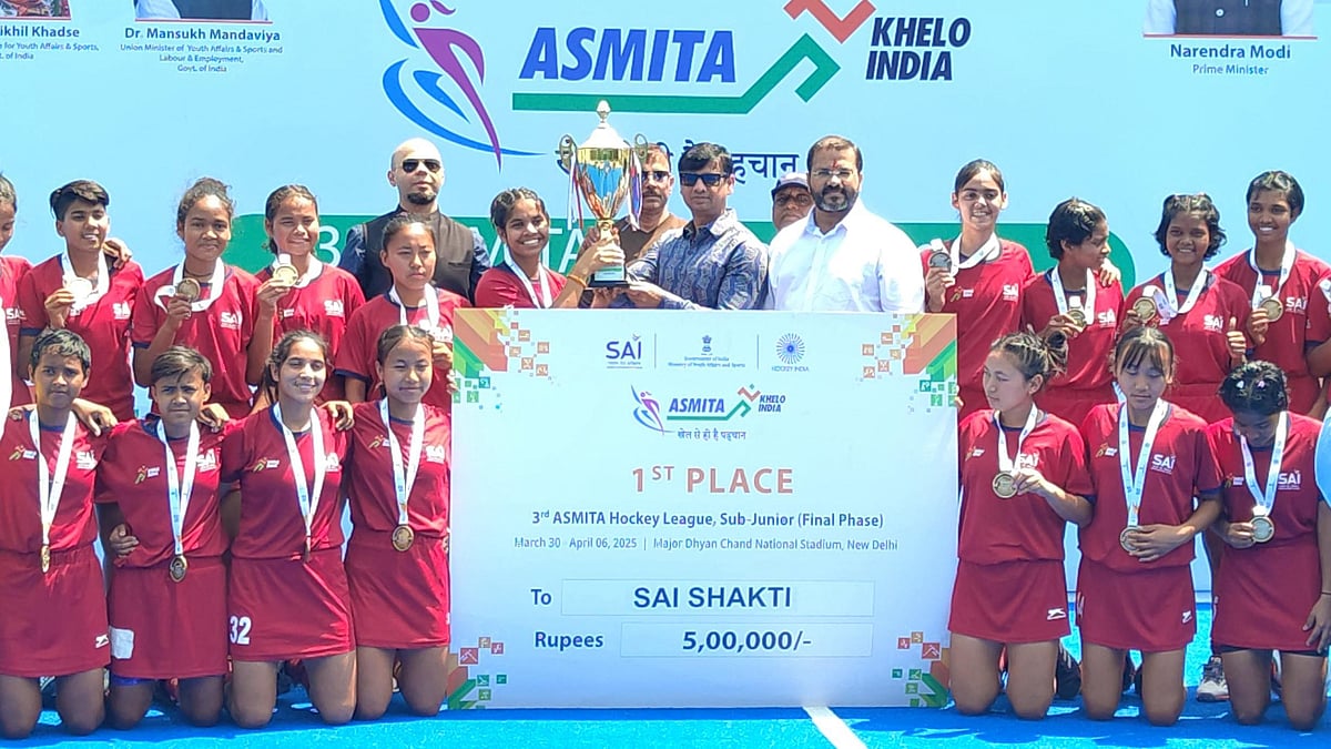 Photo: SAI media : SAI Shakti team, the champions of ASMITA sub-junior league 