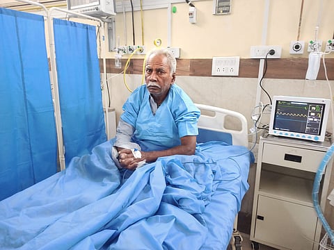 Vinobhau from Gujarat bullet injured is admitted in GMC Anantnag, Kashmir
