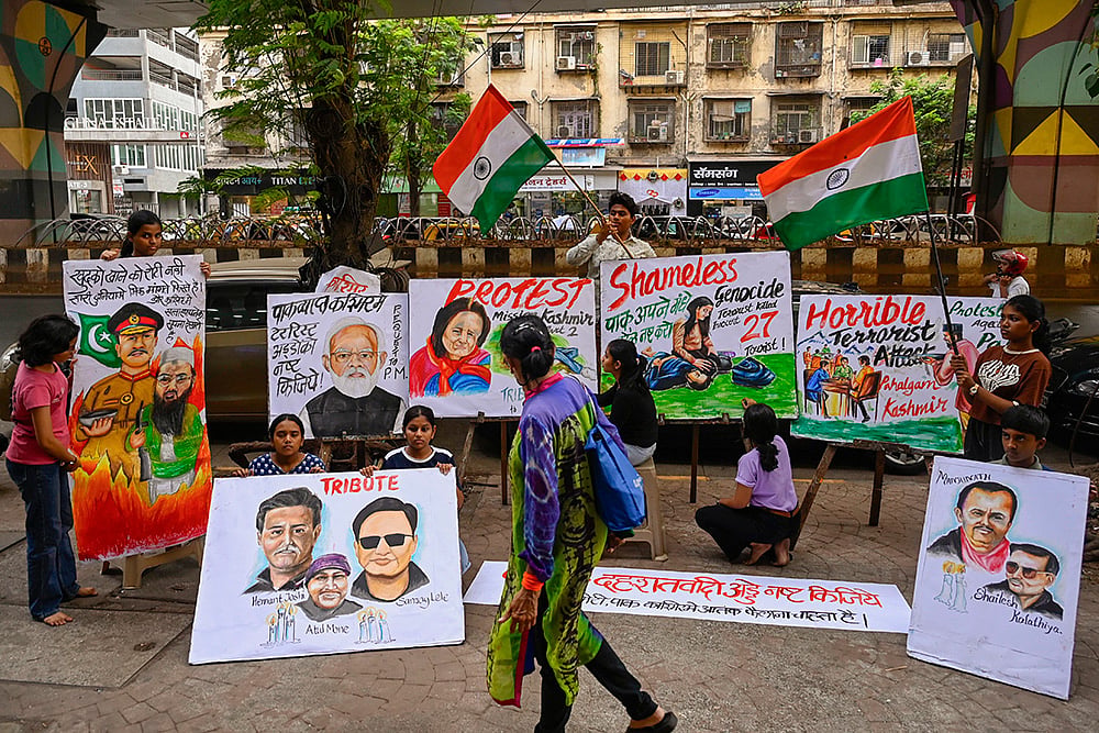 Protest against terror attack in J&Ks Pahalgam