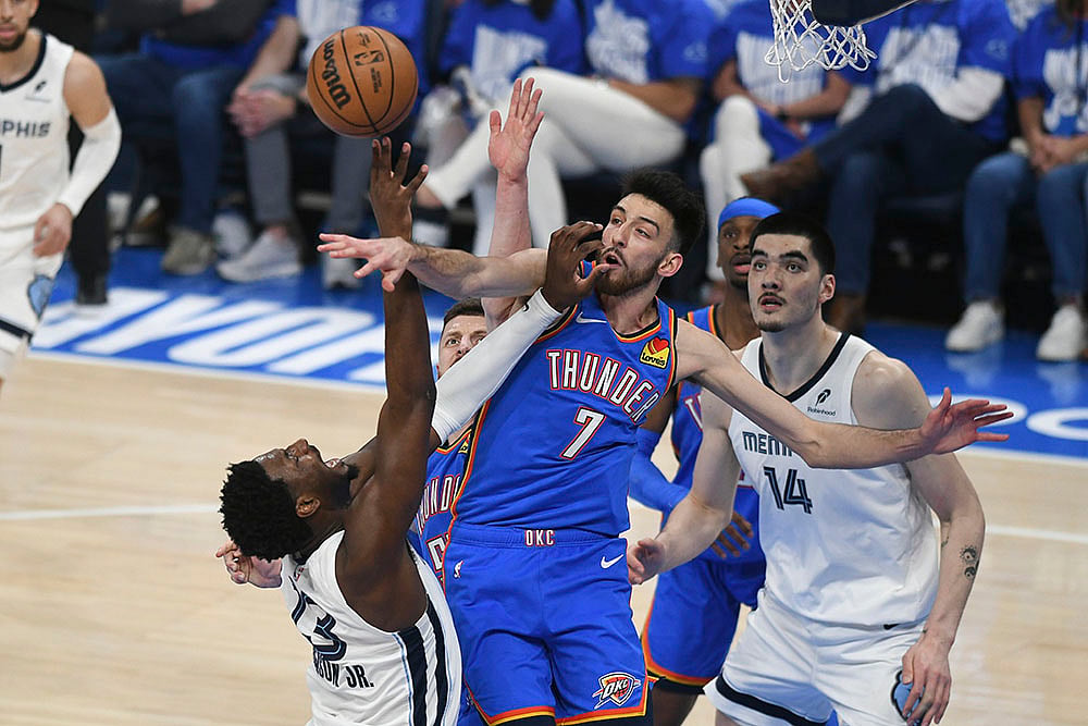 NBA Basketball game Memphis Grizzlies Vs Oklahoma City Thunder:  Jaren Jackson Jr