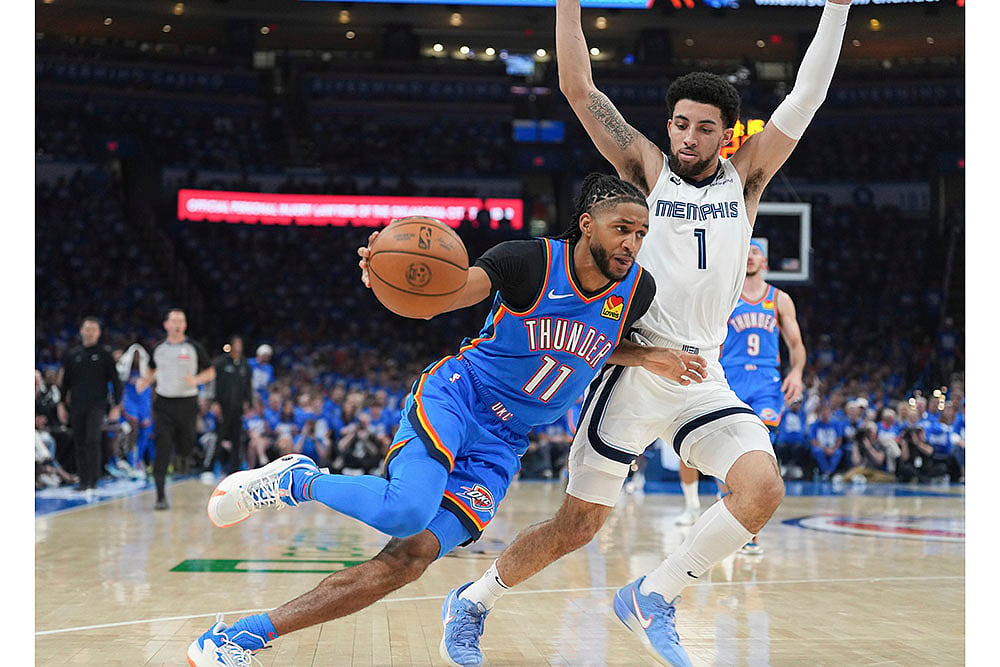 NBA Basketball game Memphis Grizzlies Vs Oklahoma City Thunder: Isaiah Joe 