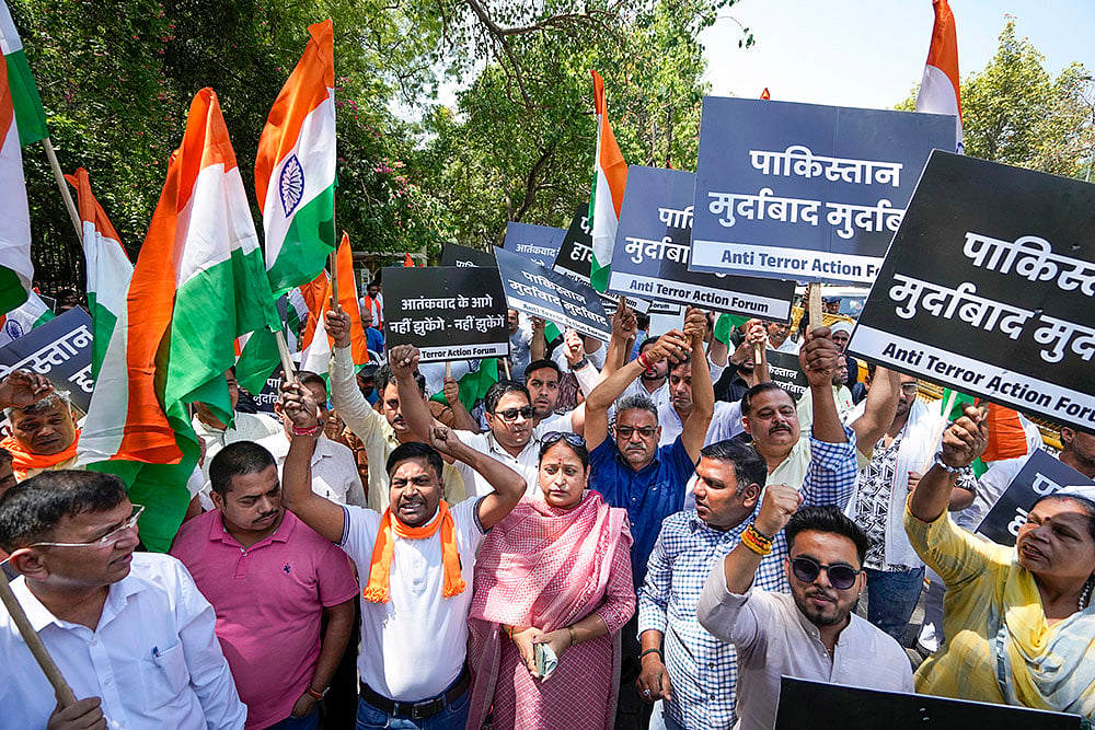 Pahalgam terror attack: Protest march in Delhi
