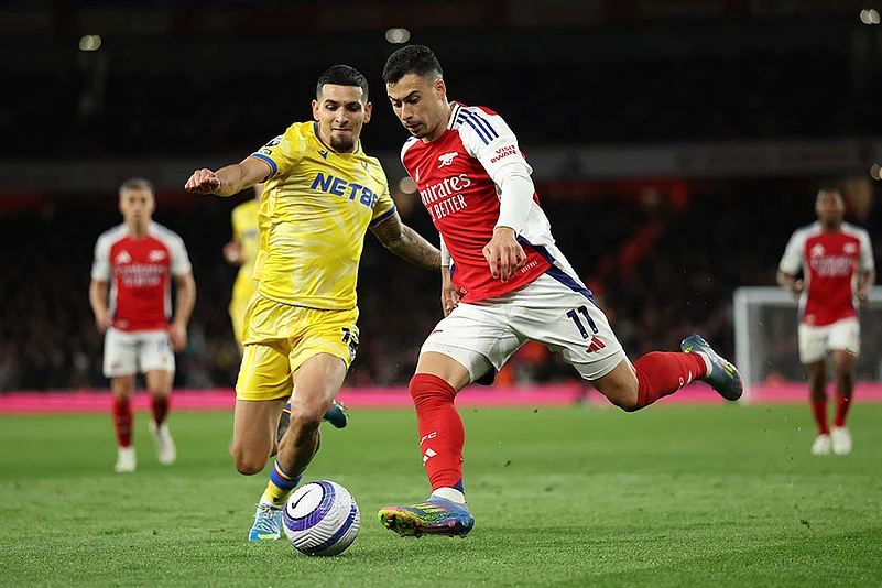 English Premier League soccer Arsenal vs Crystal Palace: Daniel Munoz