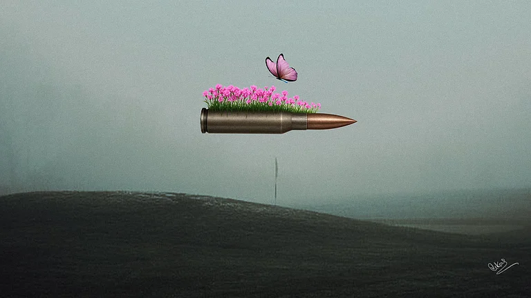 Illustration By Vikas Thakur for Outlook India - null