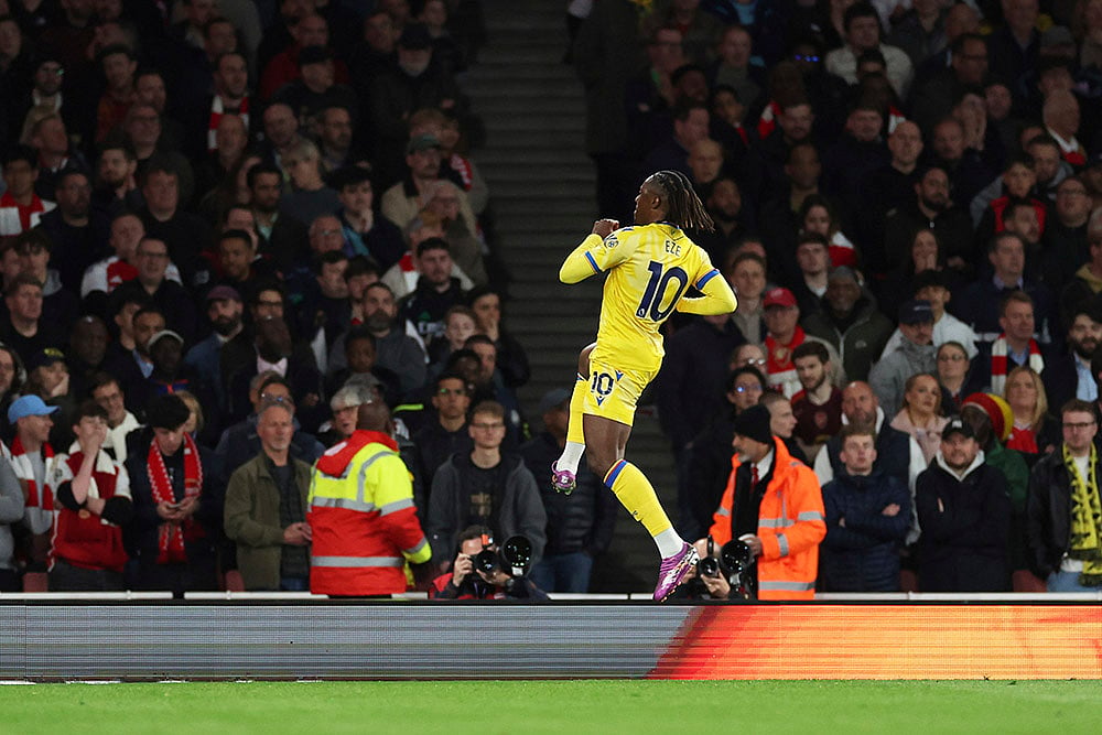 English Premier League soccer Arsenal vs Crystal Palace: Eberechi Eze