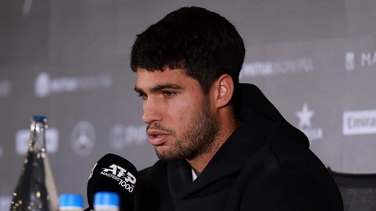 Carlos Alcaraz has withdrawn from the Madrid Open. - null