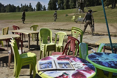 The location of the attack with photo albums of visitors taken in the area