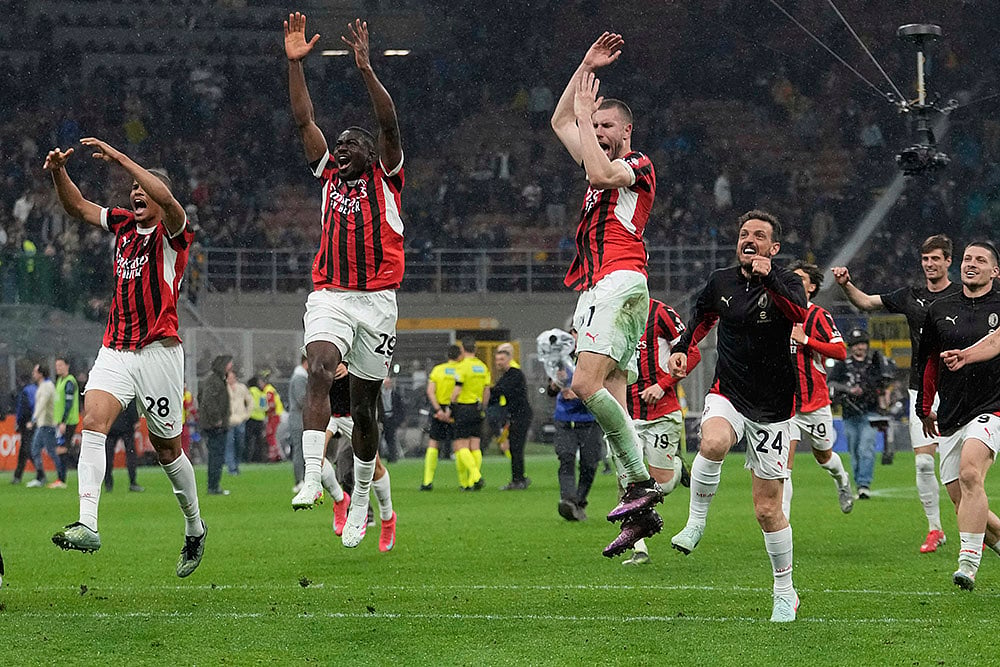 Italy Soccer Italian Cup 2024-25 Inter Milan Vs AC Milan photos