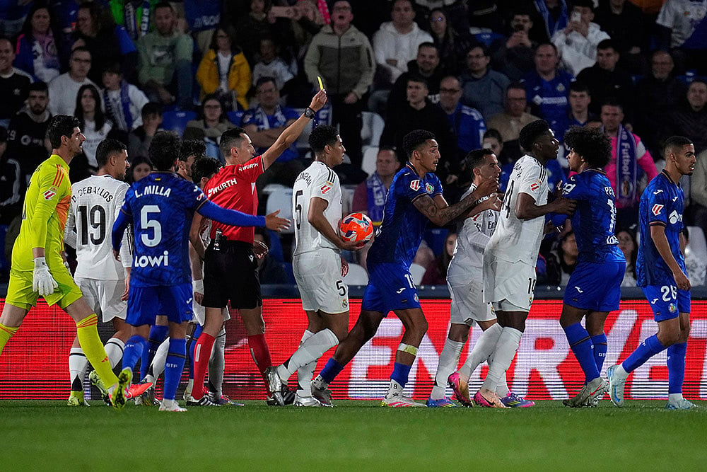 Spain Soccer La Liga Getafe and Real Madrid: Peter Gonzalez