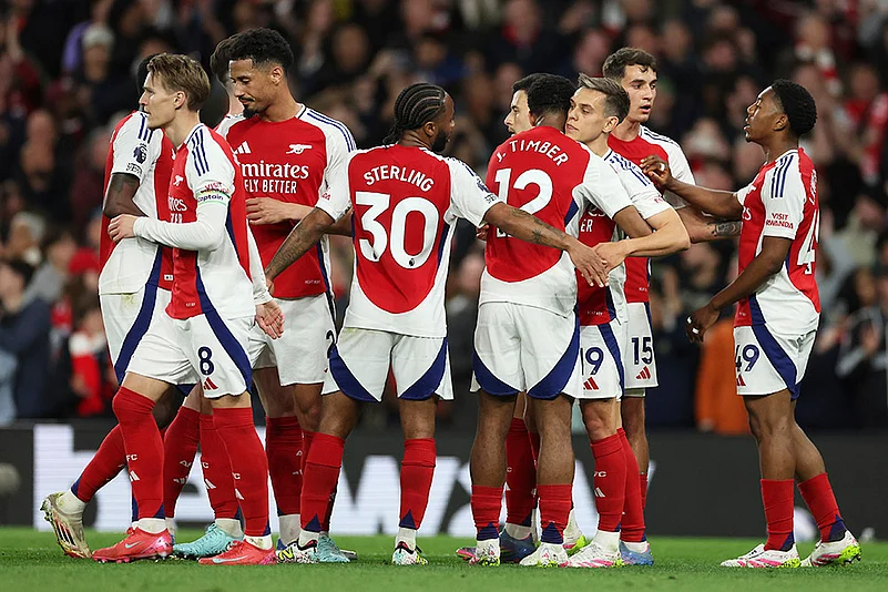 English Premier League soccer Arsenal vs Crystal Palace: Leandro Trossard