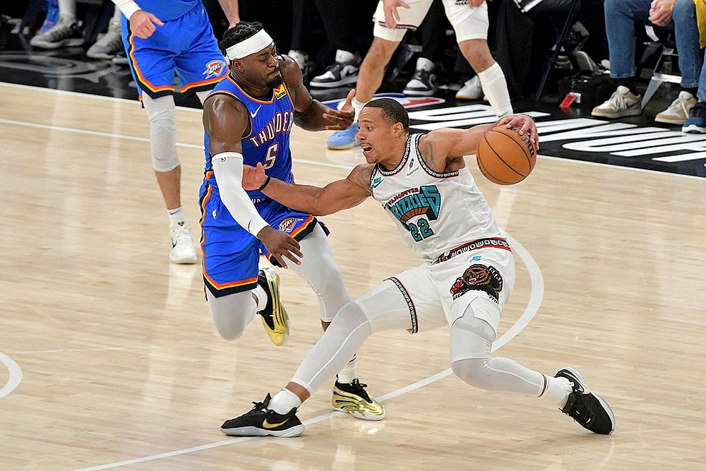 NBA Basketball Oklahoma City Thunder vs Memphis Grizzlies: Desmond Bane 