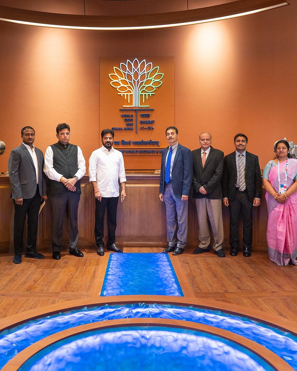 Telangana chief minister A Revanth Reddy and delegation in Japan