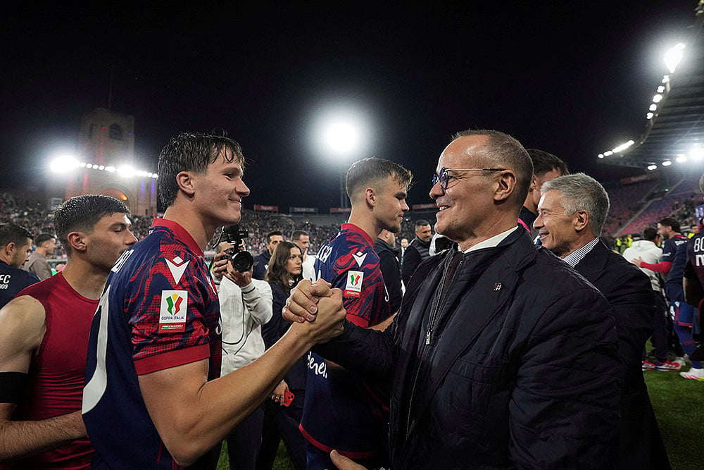 Italy Soccer Italian Cup Coppa Italia semifinal Bologna FC vs Empoli FC: Joey Saputo