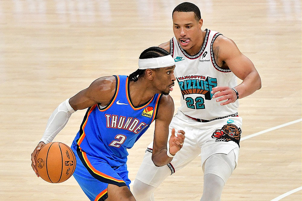NBA Basketball Oklahoma City Thunder vs Memphis Grizzlies: Shai Gilgeous-Alexander