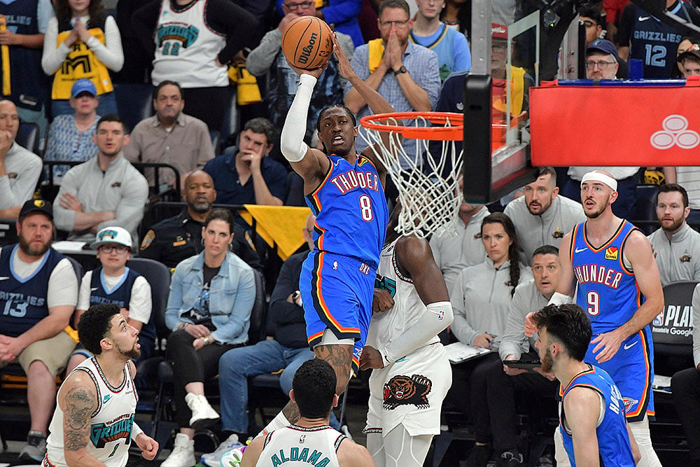 NBA Basketball Oklahoma City Thunder vs Memphis Grizzlies: Jalen Williams