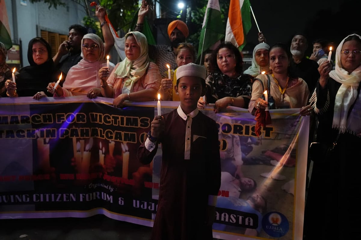 | Photo: Sandipan Chatterjee/Outlook : Tribute to Pahalgam terror attack victims  in Kolkata