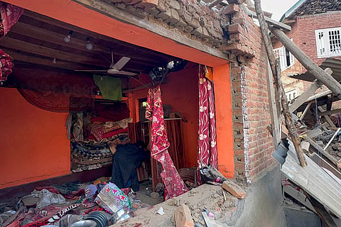 Pahalgam terror attack suspect's house destroyed