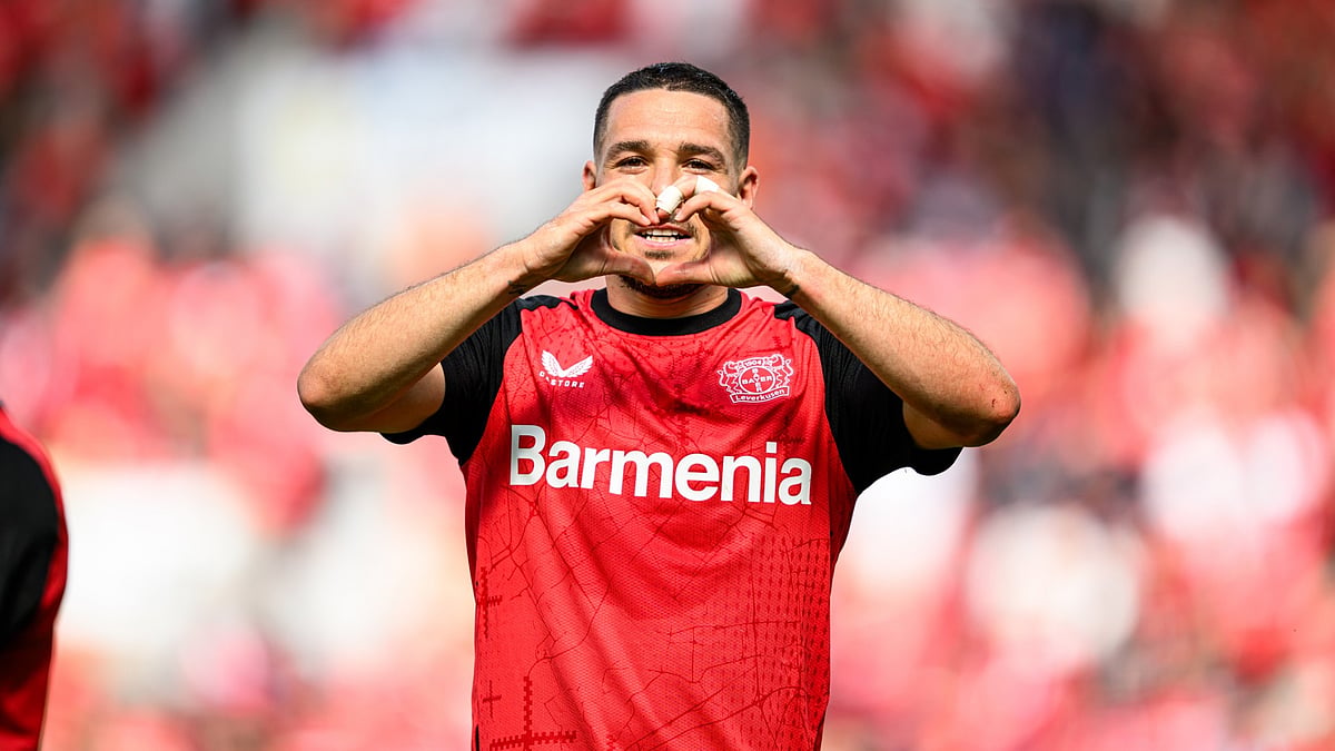 Bayer Leverkusen goalscorer Emiliano Buendia - null
