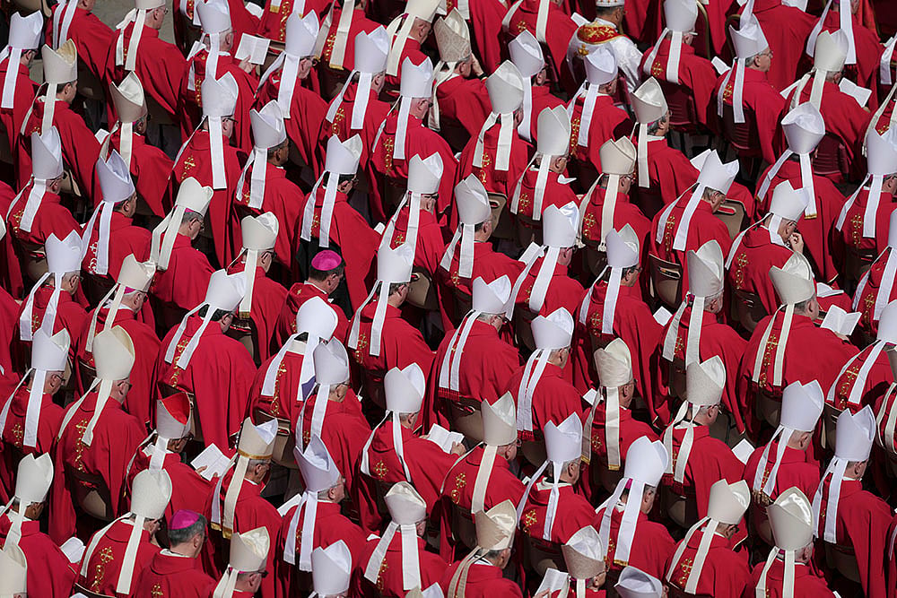 | Photo: AP/Markus Schreiber : The conclave is to be held under Michelangelo’s famed frescoes in the Sistine Chapel, begins Wednesday afternoon. 