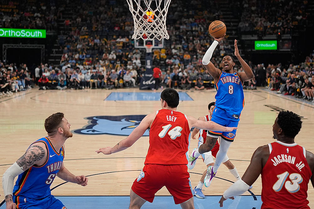 NBA Basketball: Memphis Grizzlies vs Oklahoma City Thunder