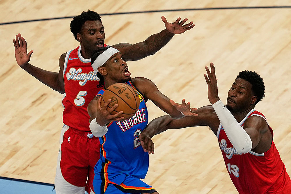 NBA Basketball Game: Memphis Grizzlies vs Oklahoma City Thunder