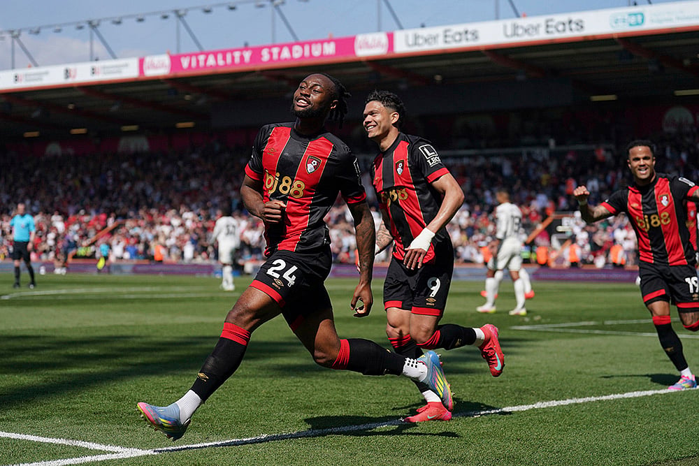 Britain Soccer Premier League AFC Bournemouth vs Manchester United: Antoine Semenyo