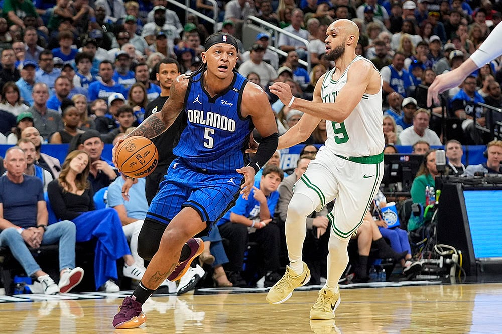 NBA Basketball game Boston Celtics vs Orlando Magic: Paolo Banchero