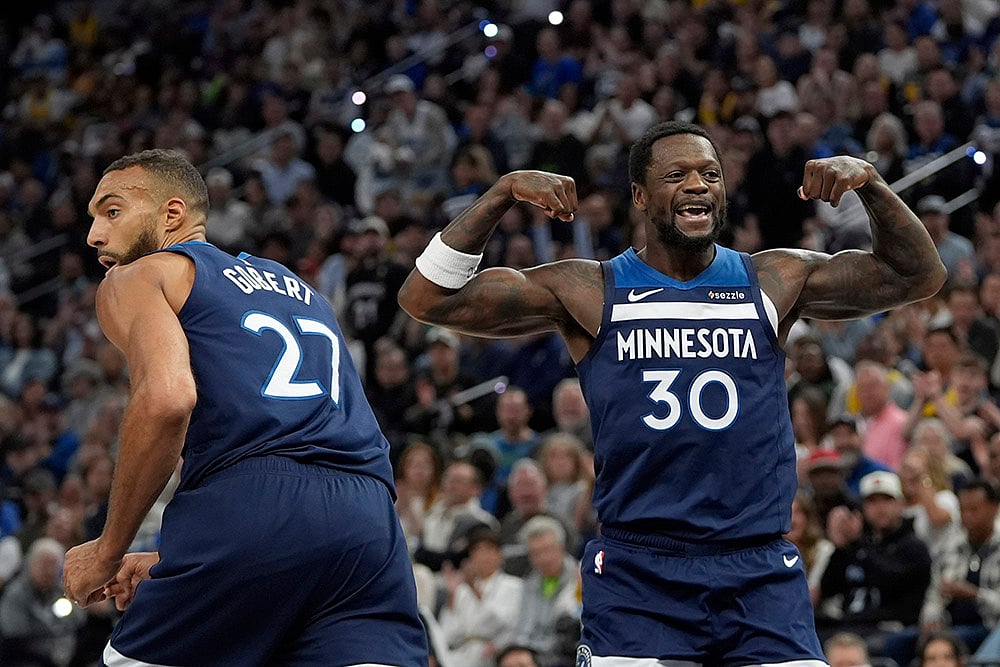 NBA Basketball game Los Angeles Lakers vs Minnesota Timberwolves: Julius Randle