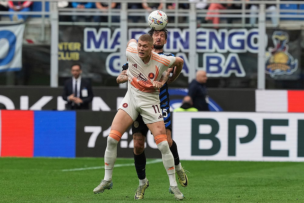 Italy Soccer Serie A Inter Milan vs AS Roma: Artem Dovbyk
