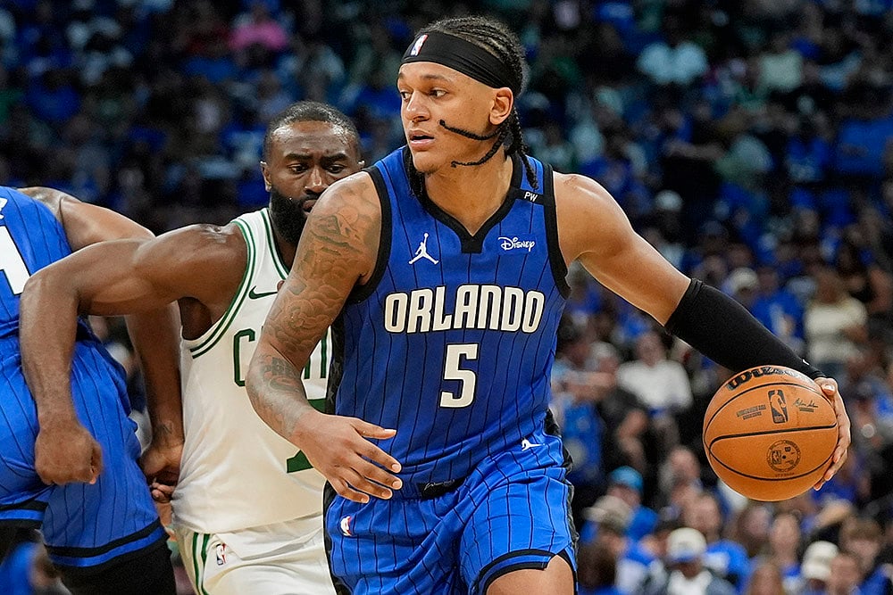 NBA Basketball game Boston Celtics vs Orlando Magic: Paolo Banchero